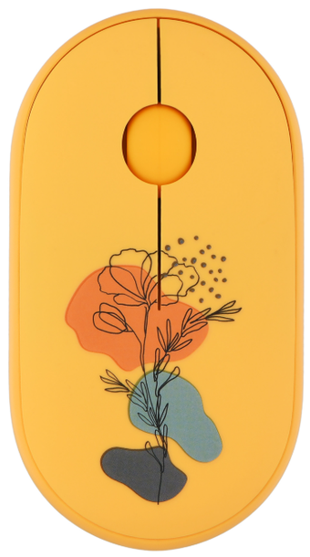Зображення Комп'ютерна миша 2E MF300 FLORA:POPPY Silent WL BT жовтий