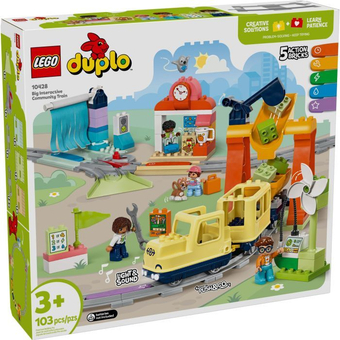 Изображение Конструктор Lego DUPLO Town Великий інтерактивний громадський потяг