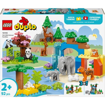 Изображение Конструктор Lego DUPLO Town Сімейства диких тварин 3-в-1