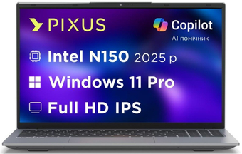 Изображение Ноутбук Pixus Link N15 (4897058532630) Graphite