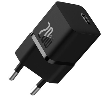 Фотографія МЗП Baseus GaN5 Fast Charger (mini) 1C 20W Black Зображення МЗП Baseus GaN5 Fast Charger (mini) 1C 20W Black