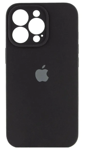 Зображення Чохол для телефона Soft Case Silicone Full Case AA Camera Protect for Apple iPhone 15 Pro Max (14) Black