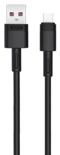Зображення Кабель USB XO Type-C NBQ166 5A/1m Black