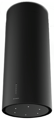 Зображення Витяжки Faber CYLINDRA ISOLA EVO PLUS BK MATT A37 (335.0572.104)