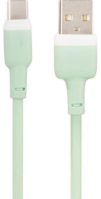Зображення Кабель USB XO NB208 Type-C 1m 2.4A Liquid Silicone Green