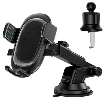 Изображение Автодержатель Baseus UltraControl Pro Series Clamp-Type Car Holder Set Cluster Black