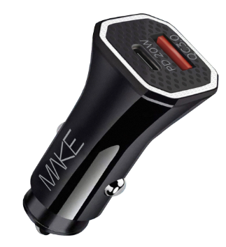 Зображення АЗП MAKE 38W PD QC Black (MCW-34PBK)