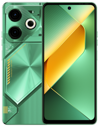 Зображення Смартфон Tecno POVA 6 NEO (LI6) 8/256GB Comet Green (4894947021046)