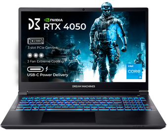 Зображення Ноутбук Dream Machines RG4050-15 (RG4050-15UA33) Black