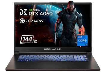 Зображення Ноутбук Dream Machines RG4050-17 (RG4050-17UA31) Black