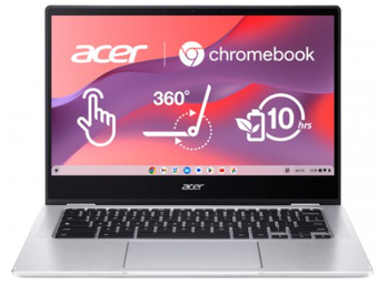 Изображение Ноутбук Acer Chromebook Spin CP314-1HN (NX.AZ3EU.001) Silver