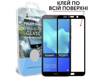 Зображення Захисне скло MakeFuture H Y5 2018 Black 00 00036251