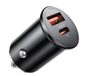 Зображення АЗП XO CC43 Super Fast USB-A/USB-C QC&PD3.0 45W 3A Black