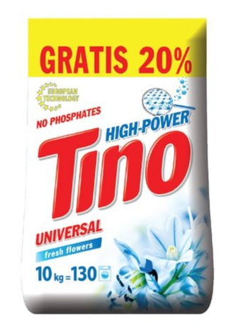 Фотография Порошок для стирки Tino High-Power Порошок пральний універсальний Mountain spring, 10 кг Изображение Порошок для стирки Tino High-Power Порошок пральний універсальний Mountain spring, 10 кг