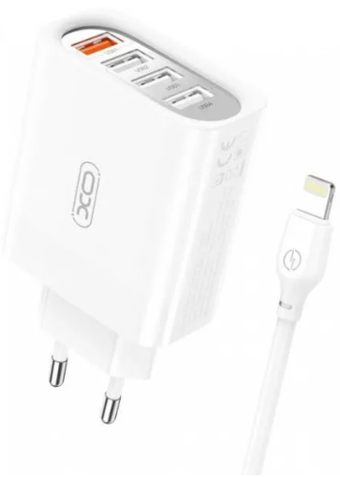 Фотографія МЗП XO L100 36W (18W/1USB 2.4A/3 USB) Зображення МЗП XO L100 36W (18W/1USB 2.4A/3 USB)