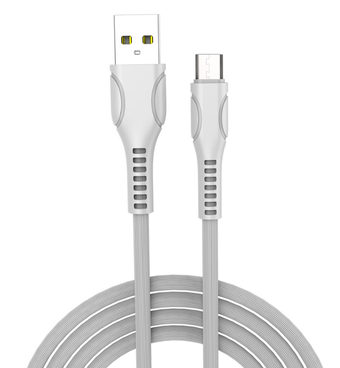Изображение Colorway USB - MicroUSB (line-drawing ) 2.4А 1м білий (CW-CBUM028-WH)