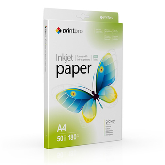 Зображення Папір офісний PRINT PRO PrintPro глянц. 180г/м, A4 PG180-50