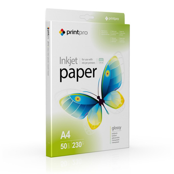 Зображення Папір офісний PRINT PRO PrintPro глянц. 230г/м, A4 PG230-50