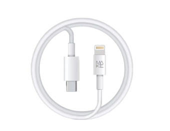 Зображення MAKE Type-C to Lightning 3A 1.2м TPE White (MCB-LT2WH)