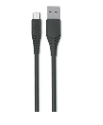 Зображення MAKE USB to MicroUSB 2.4A 1м PVC Black (MCB-MP1BK)