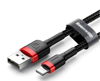 Изображение Baseus Cafule Lightning 2m/1.5A (CALKLF-C19) Black-Red