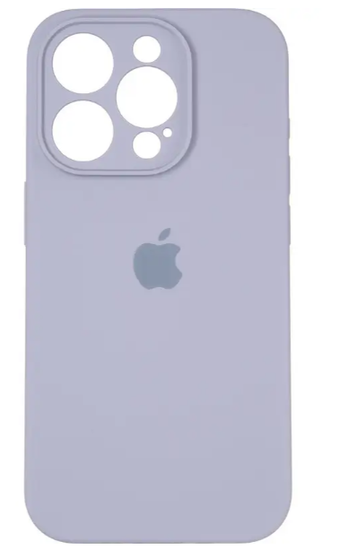 Зображення Чохол для телефона Soft Case Silicone Full Case AA Camera Protect for Apple iPhone 14 Pro Max (28) Lavender Grey