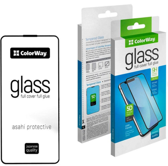 Зображення Захисне скло Colorway 9H FC glue Apple iPhone 15 Pro black (CW-GSFGAI15P-BK)