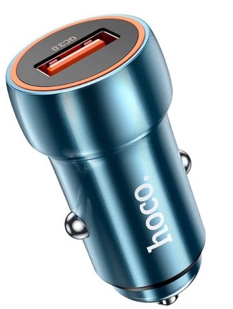 Зображення АЗП Hoco Z46 Blue shield single port QC3.0 18W Sapphire Blue