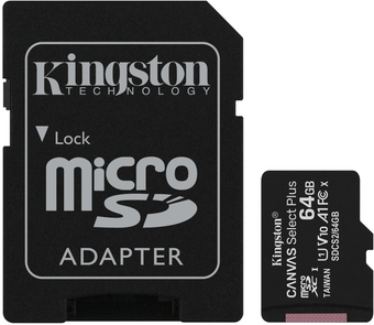 Зображення Карта пам'яті Kingston MSDXC Canvas Select Plus 64 Gb UHS1 cl10 SD
