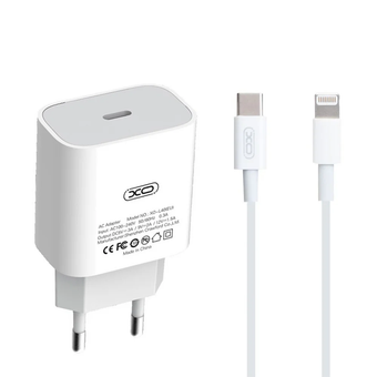 Зображення МЗП XO L40 адаптер PD / 3A / 18W / Fast charging white