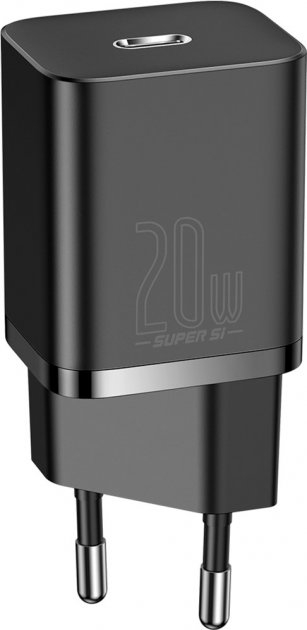 Зображення МЗП Baseus Super Si Quick Charger 20W Sets Black (CCSUP-B01)