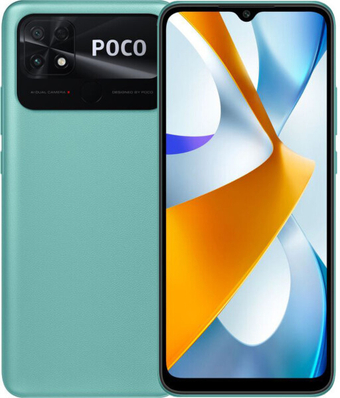 Зображення Смартфон Xiaomi Poco C40 4/64GB Dual Sim Coral Green EU