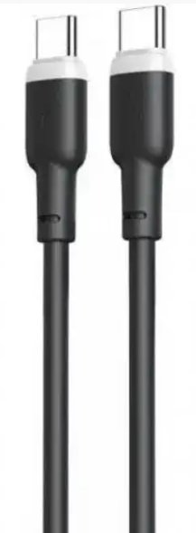 Изображение XO Type-C-Type-C NB208B Liquid Silicone 60W 5A 1.0m Black