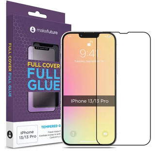 Зображення Захисне скло MakeFuture Apple iPhone 13/13 Pro Full Cover Full Glue (MGF-AI13/13P)