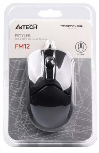 Зображення Комп'ютерна миша A4Tech FM12 (Black)