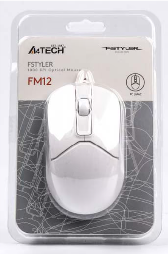 Зображення Комп'ютерна миша A4Tech FM12 (White)