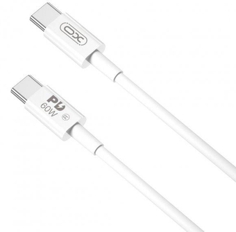 Изображение XO USB Cable NB-Q190A PD 60W Type-C - Type-C 1m white