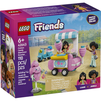 Изображение Конструктор Lego Friends Ятка із солодкою ватою та скутер (42643)