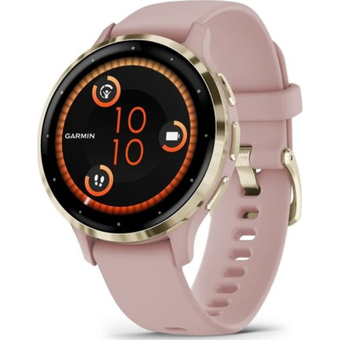 Изображение Смарт-часы Garmin Venu 3S Soft Gold Stainless Steel Bezel with Dust Rose Case and Silicone Band (010-02785-03)