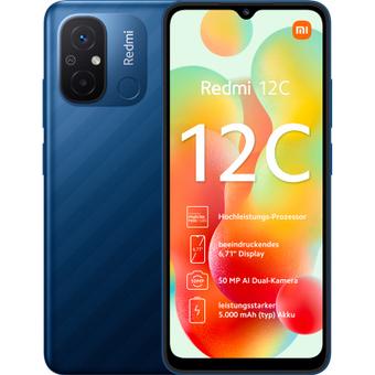 Изображение Смартфон Xiaomi Redmi 12C 3/64GB Ocean Blue