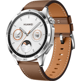 Изображение Смарт-часы Huawei WATCH GT 4 46mm Classic Brown Leather (55020BGW)