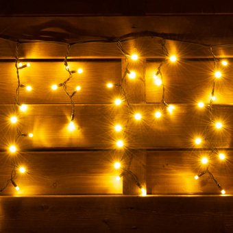 Зображення Гірлянда YES! Fun штора LED уличная 150 ламп, IP65, тепло-белая (801166)