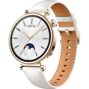 Изображение Смарт-часы Huawei WATCH GT 4 41mm Classic White Leather (55020BJB)