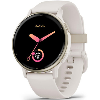 Изображение Смарт-часы Garmin Vivoactive 5 Cream Gold Aluminium Bezel with Ivory Case (010-02862-11)