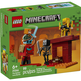 Изображение Конструктор Lego Minecraft Битва з лавою у Незері (21266)