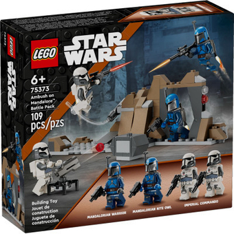 Изображение Конструктор Lego Star Wars Бойовий комплект Засідка на Мандалорі (75373)