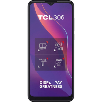 Зображення Смартфон TCL 306 (6102H) 3/32GB Space Gray (6102H-2ALCUA12)