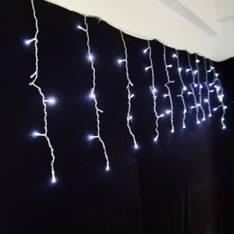 Зображення Гірлянда Novogod`ko бахрома 83 LED, холодный белый, 3*0,6 м, мерцание (973779)