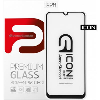Зображення Захисне скло Armorstandart Icon Samsung A31 Black (ARM56241-GIC-BK)