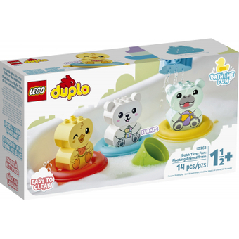 Изображение Конструктор Lego DUPLO My First Веселе купання: Поїзд, що плаває, з тваринами (10965)
